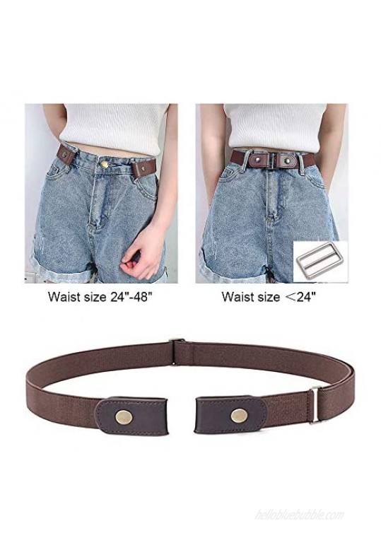 3 Pack Skinny Comfortable Adjustable Waist Belt forMen Jeans Shorts Pants Women Dress