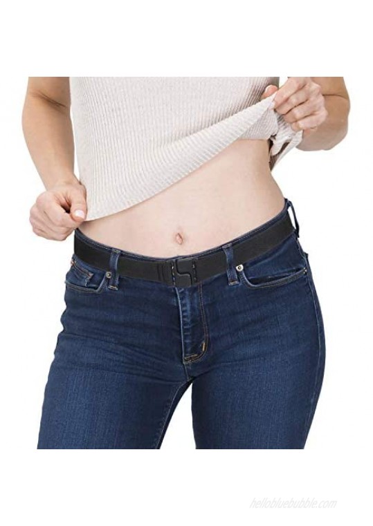 Invisibelt No Show Women’s Stretch Belt Adjustable Flat Belt One Size