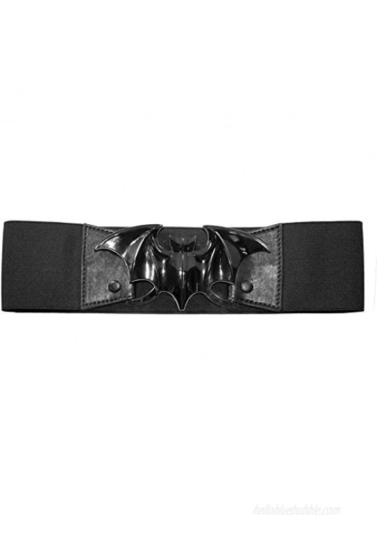 Kreepsville 666 Women's Bat Elastic Belt Black
