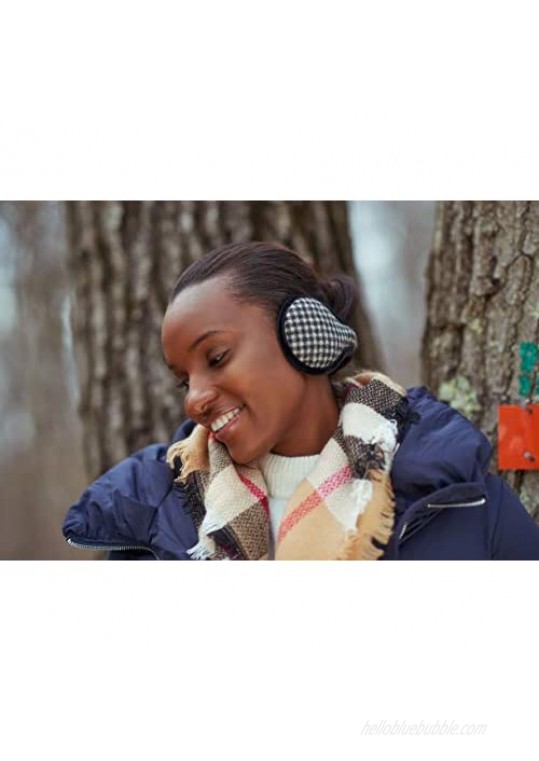180s Women's Buffalo Plaid Ear Warmers