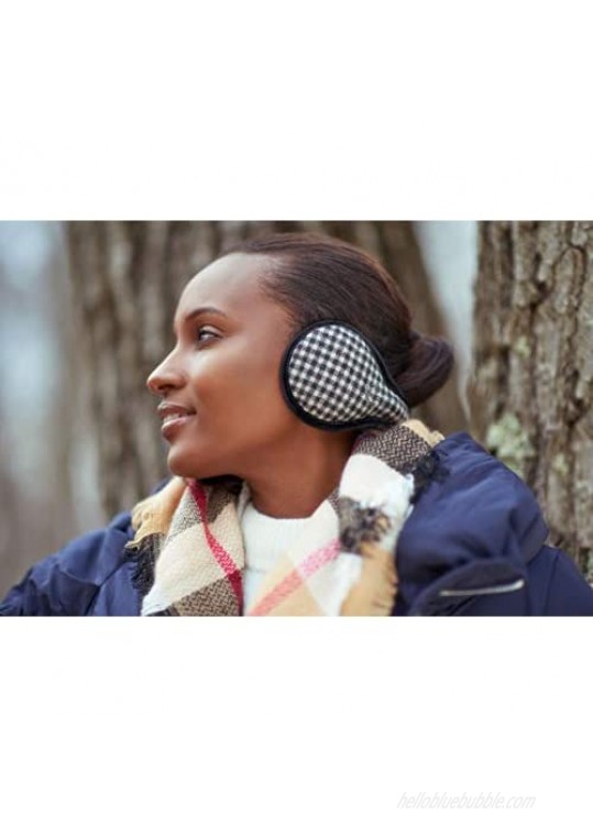 180s Women's Buffalo Plaid Ear Warmers