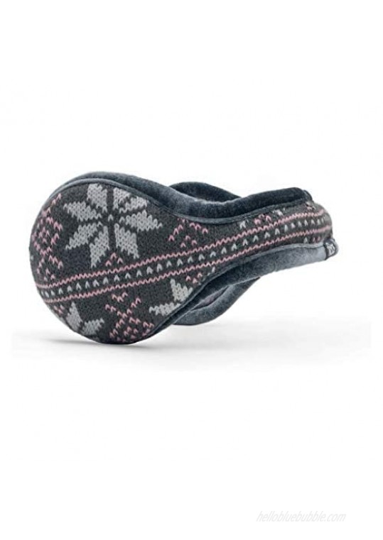 180s Women's Knit Behind-the-Head Fashion Ear Warmer | Premium Winter Earmuffs for Ladies