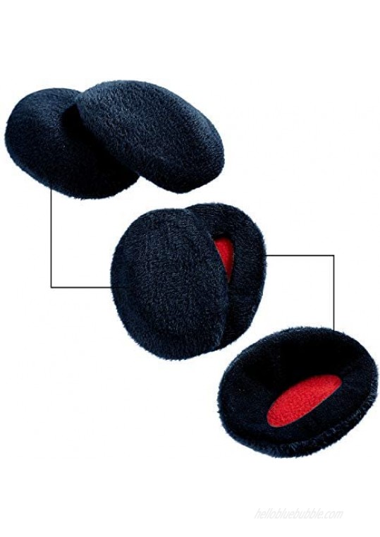 3 set Bandless Ear Muffs for Men and Women Winter Ear Warmers black Dark Blue khaki