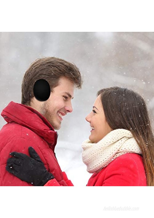 6 Pairs Earmuffs Bandless Fleece Ear Warmers Winter Ear Covers Unisex 6 Colors