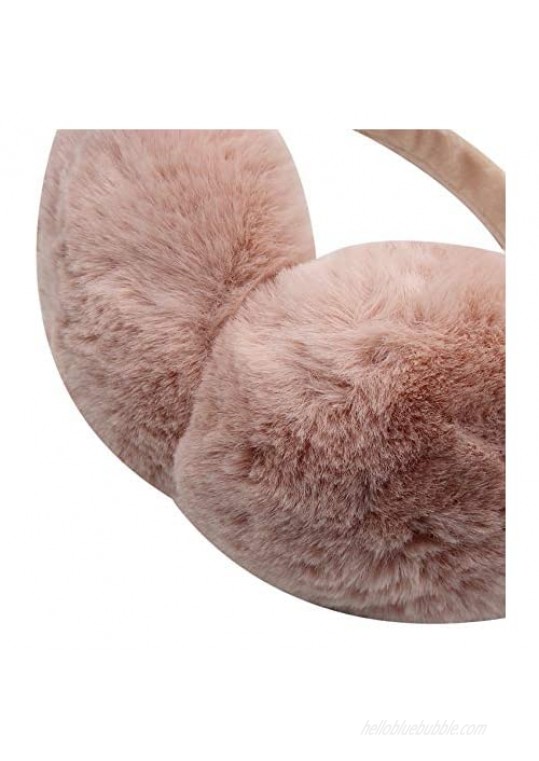 Cute Angel's Wings Furry Foldable EarMuffs Ear Cover Winter Thermal Earwarmer for Kids Girls Women