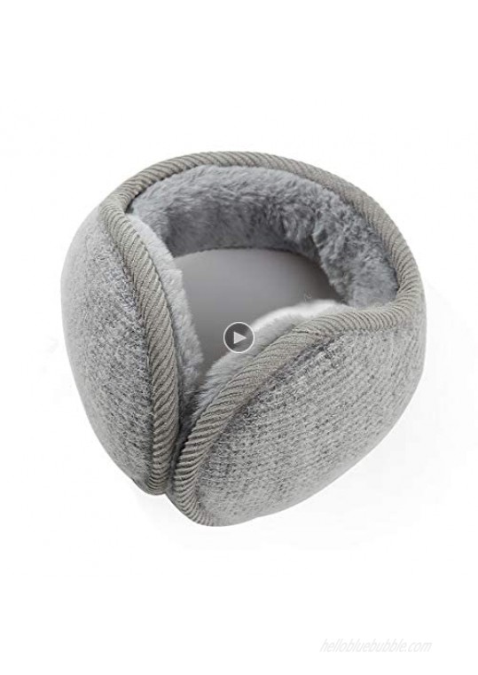 Durio Earmuffs for Women Knit Fuzzy Earmuffs Fur Womens Ear Muffs Warm Ear Warmers for Winter Women Fluffy Earmuffs