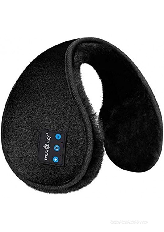 MUSICOZY Bluetooth Ear Warmers Earmuffs for Winter Women Men Kids Girls  Wireless Ear Muffs Headphones  Built-in HD Speakers and Microphone with Carry Bag for Biking Running Walking Hiking