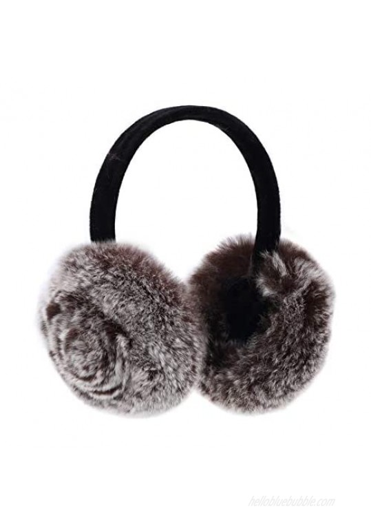 Rabbit Hair Earmuff for Winter Soft and Warm Foldable and Easy Carry