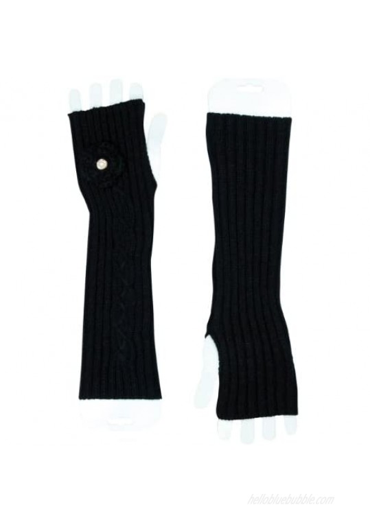 Dahlia Winter Gloves for Women - Fingerless Gloves & Cold Weather Arm Warmers