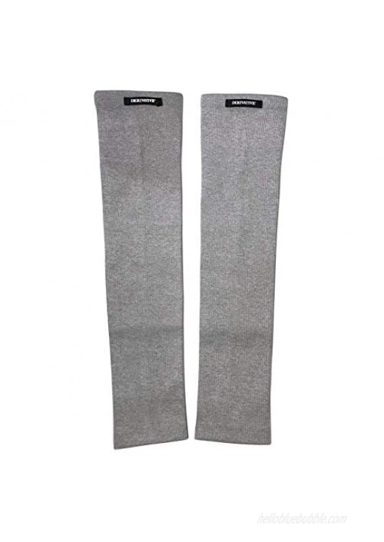 DERIVATIVE Thermal Arm Sleeves - Unisex Rib Knit Arm Warmers for Men & Women