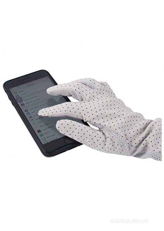 kilofly Women's Long Anti-UV Breathable Arm Sun Block Driving Gloves 2 Pairs