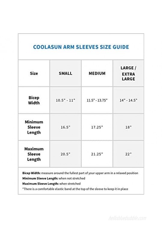 Solbari UPF 50+ Sun Protective Arm Sleeves – CoolaSun Collection UV Protection For Men & Women (Set of Two Sleeves)