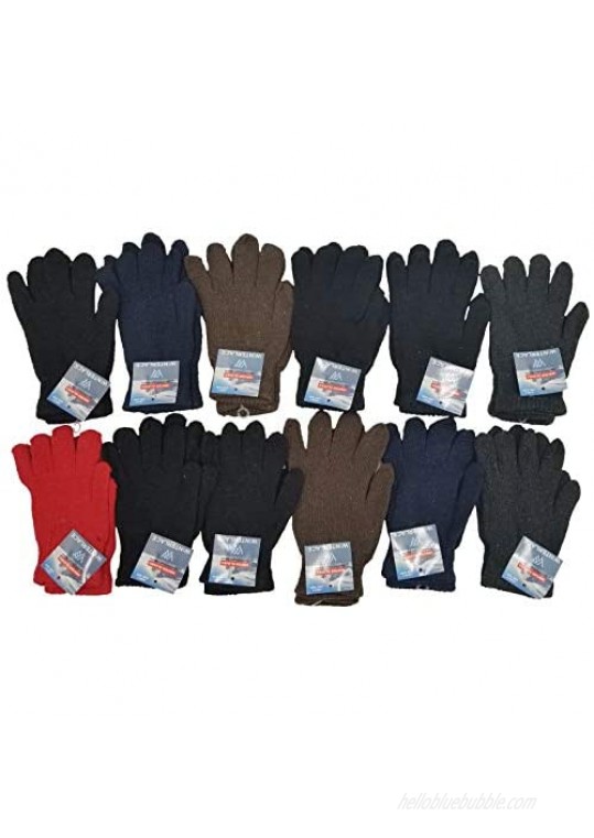 48x Winter Beanies & Gloves Combo Pack Bulk Pack for Men Women Warm Cozy Gift