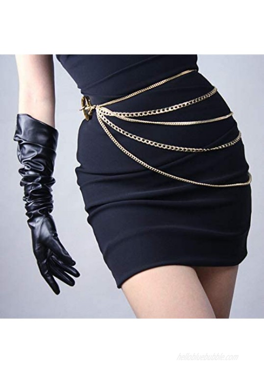 DooWay New Soft Women Long Leather Dress Gloves 28 Inches Faux Leather Fashion Colors for Evening Party Costume Cosplay