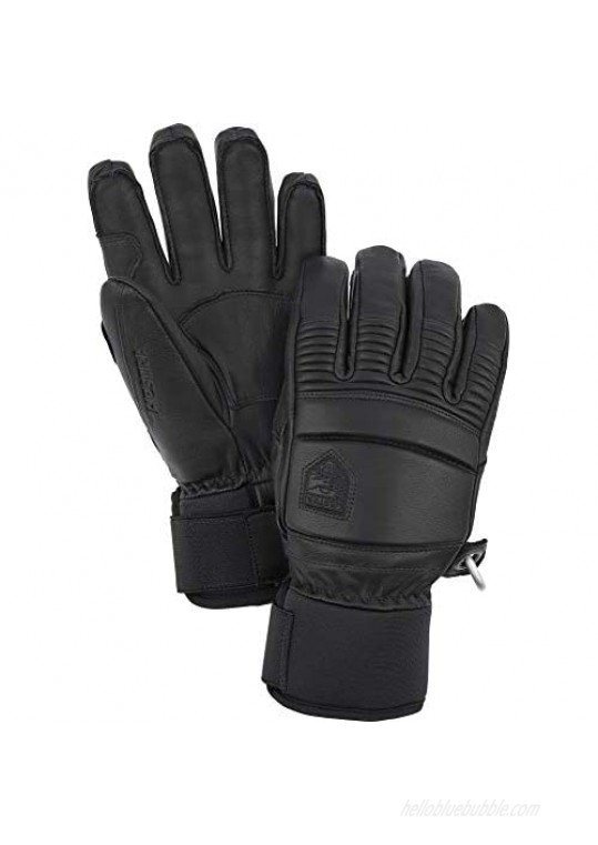 Hestra Leather Fall Line - Short Freeride 5-Finger Snow Glove with Superior Grip for Skiing and Mountaineering