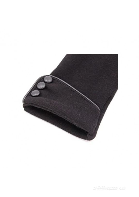 Tomily Womens Touch Screen Phone Fleece Windproof Gloves Winter Warm Wear