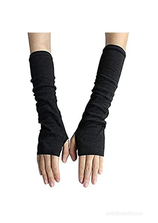 UPSTORE Fingerless Elastic Arm Sleeve Winter Warmer Protector for Ladies Women Girl Color