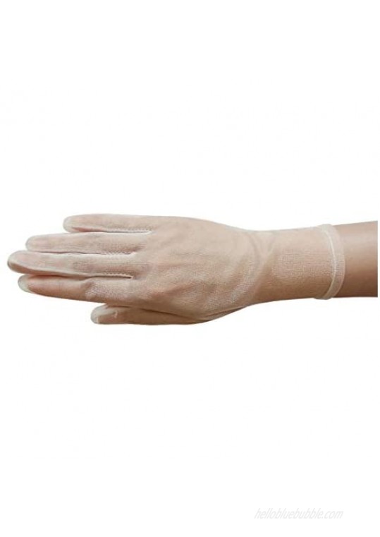 ZAZA BRIDAL Gorgeous Sheer Gloves Tricot Slip-on Wrist Length 2BL