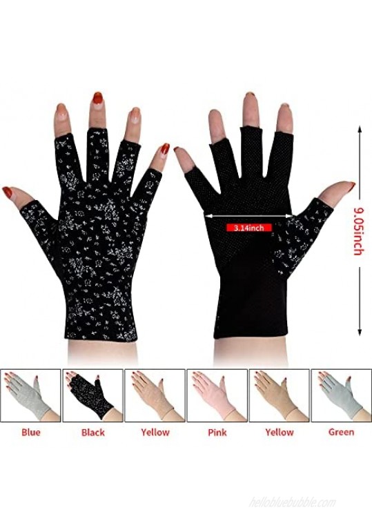 6PCS Women Summer UV Protection Gloves Sunblock Touchscreen Driving Gloves