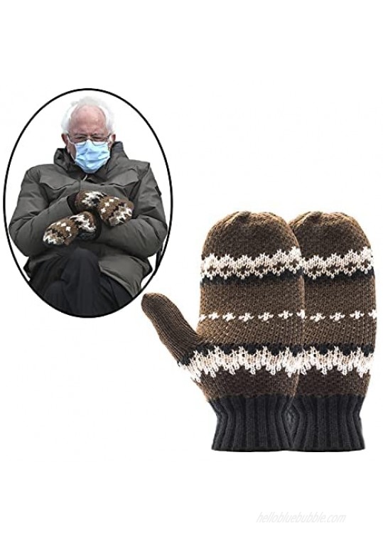 Bernie Mittens Gloves Inauguration 2021 Bernie Meme Funny Gloves Funny Mittens One Size Fits All