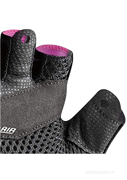 Louis Garneau Women's Air Gel + Padded Breathable Shock Absorbing Half Finger Bike Gloves