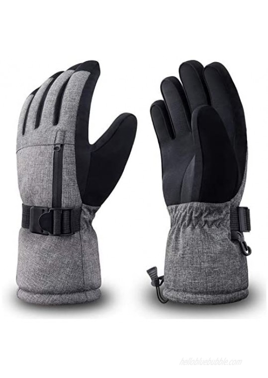 RIVMOUNT Winter Ski Gloves for Men Women 3M Thinsulate Keep Warm Waterproof Gloves for Cold Weather Outside RSG601