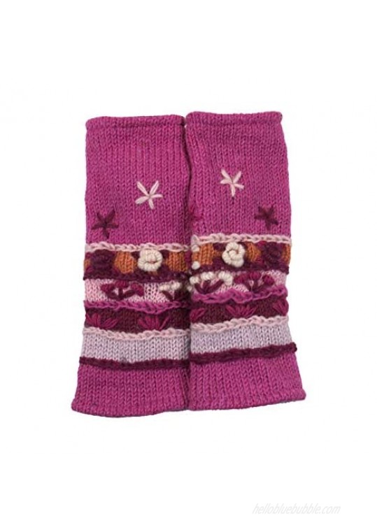 RW Hand Knit 100% Wool Fleece Lined Hand Warmer/Glove