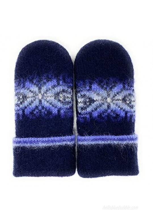 Wool Mittens for Women and Men with Fleece Lining Fingerless Made of 100% Icelandic Wool by Freyja Canada