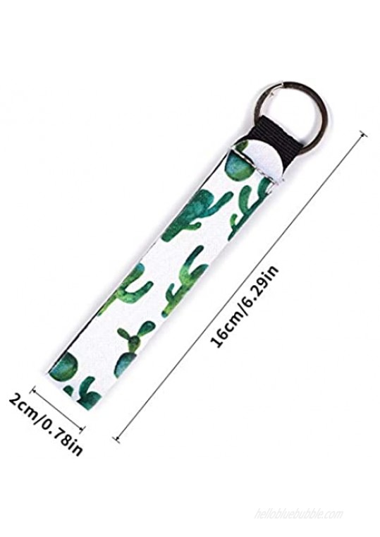 6 Pack Wristlet Strap for Key Neoprene Wristlet Keychain Hand Wrist Lanyard Keychain Wristlet Keychain Lanyard Holder