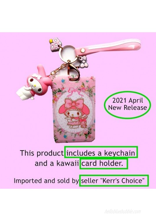 Kerr's Choice My Melody Keychain My Melody Figure My Melody Key Chain My Melody Sanrio Cute Kawaii Keychain 1 Count (Pack of 1)