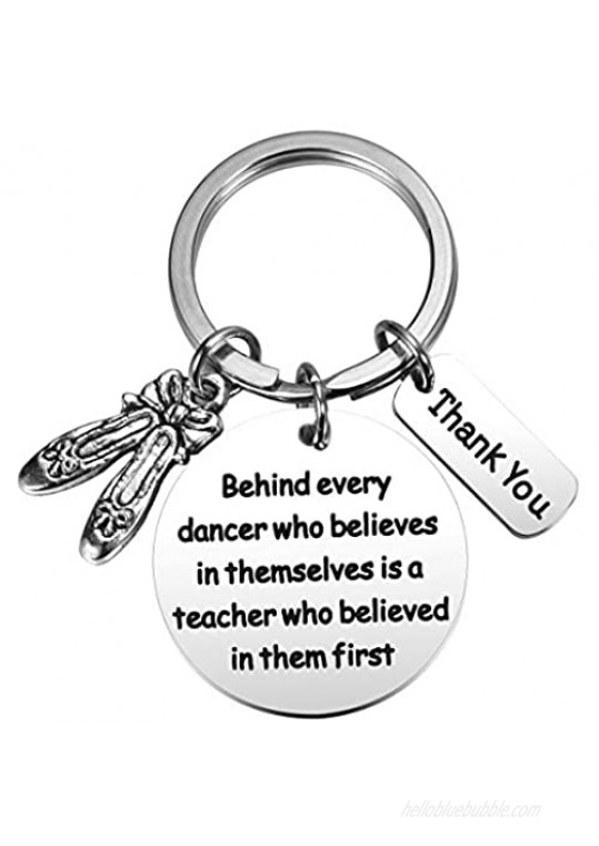 MIXJOY Dance Teacher Gift Dance Teacher Keychain Dance Jewelry for Dance Instructors Thank You Gifts for Teachers Birthday Valentine's Day for Teachers