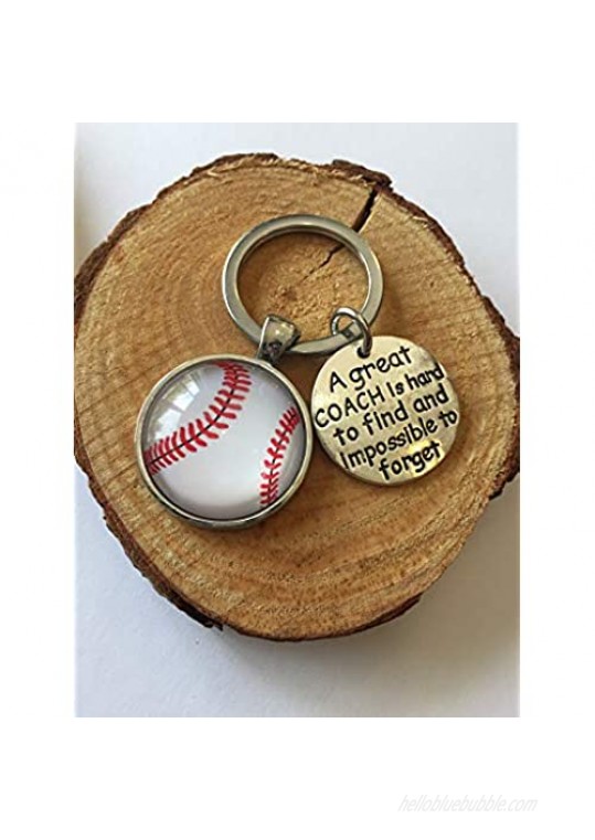 PACK OF 3 Baseball Coach Appreciation Gift Key Chain with Gift Packaging for your Coach Bulk