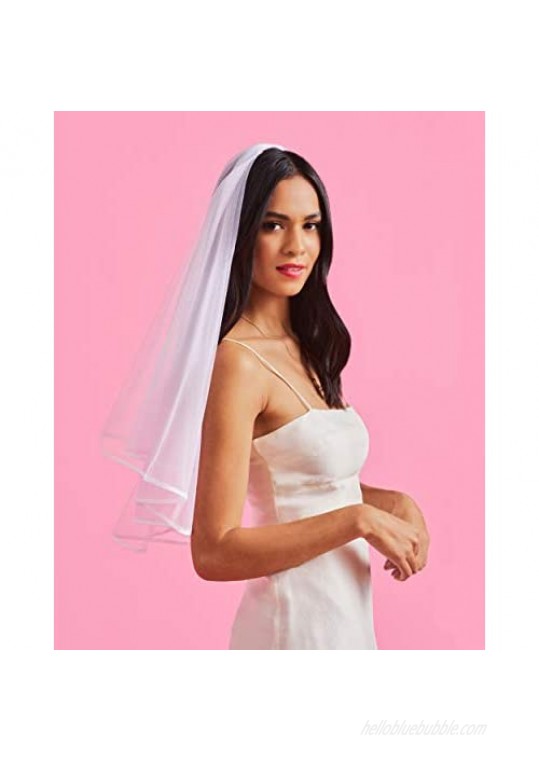 xo Fetti Bridal Veil | Bachelorette Party Decorations Bride To Be Gift Bridal Shower Wedding