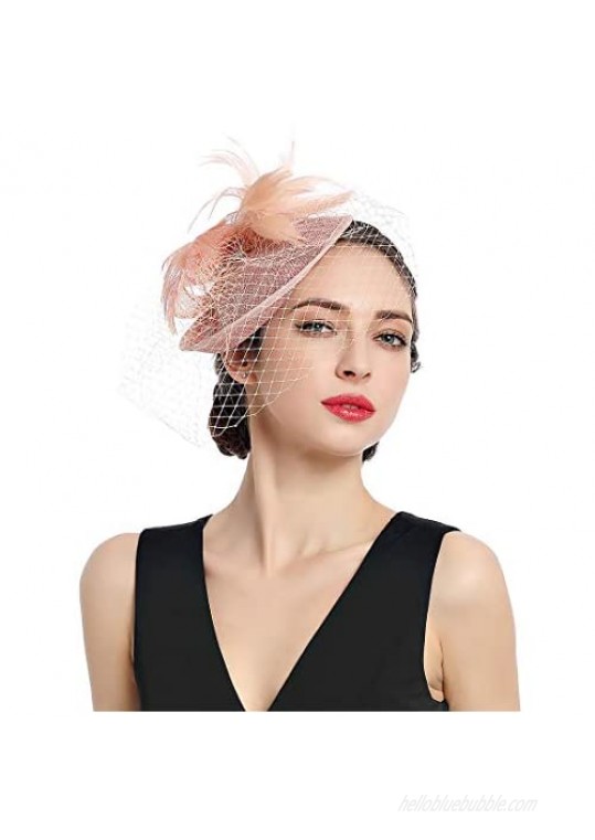 Women Fascinators Kentucky Derby Hair Clip Headband Wedding Tea Party Hat