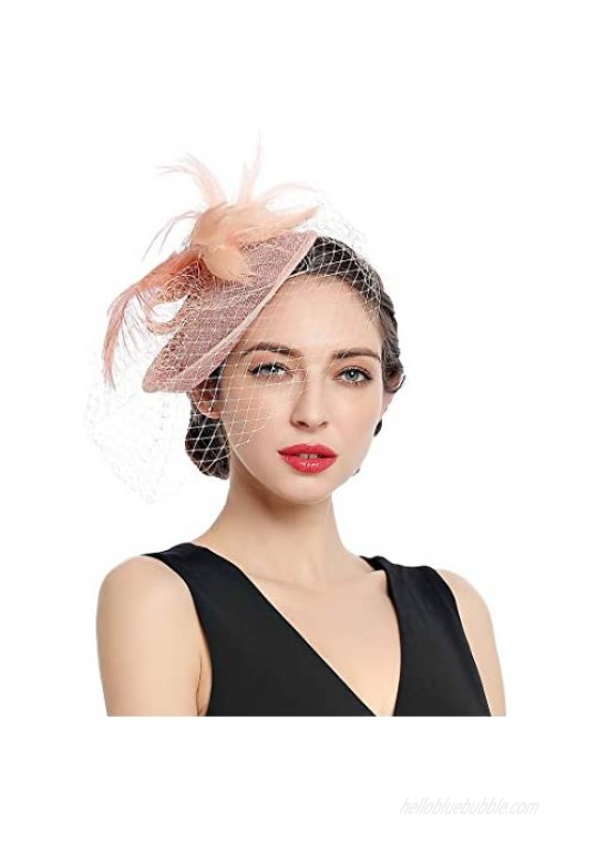 Women Fascinators Kentucky Derby Hair Clip Headband Wedding Tea Party Hat