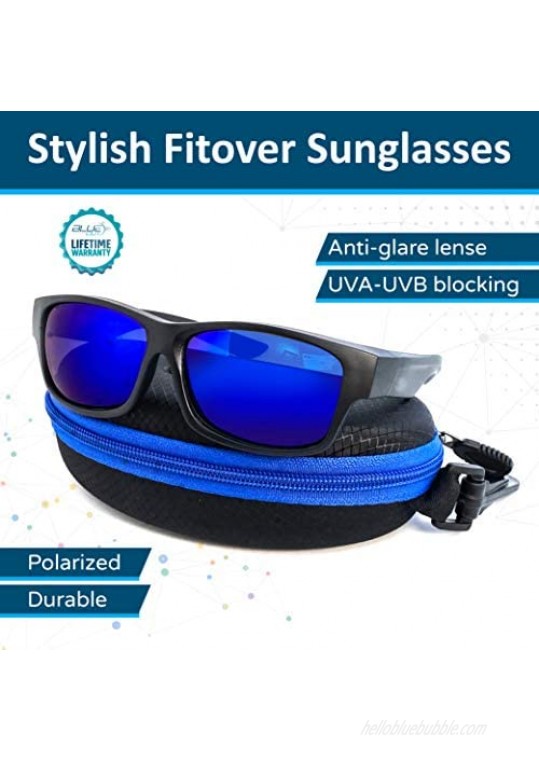 Fit Over Polarized Sunglasses Driving Clip on Sunglasses to Wear Over Prescription Glasses