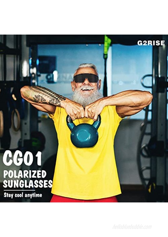 G2RISE Polarized Sunglasses for Men Women - Trendy Sunglasses with UV Protection for Driving & Fishing Cycling Running Sports