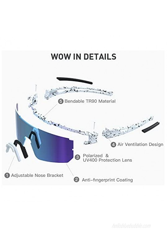 G2RISE Polarized Sunglasses for Men Women - Trendy Sunglasses with UV Protection for Driving & Fishing Cycling Running Sports