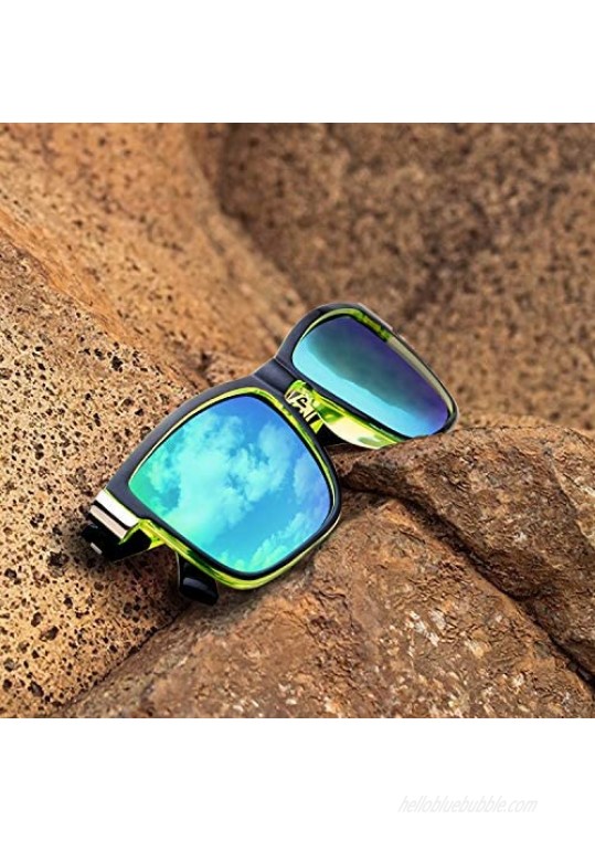 GRFISIA Vintage Polarized Sunglasses for Men and Women Driving Sun glasses 100% UV Protection