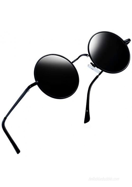 Joopin Polarized Lennon Round Sunglasses Women Men Circle Hippie Sun Glasses