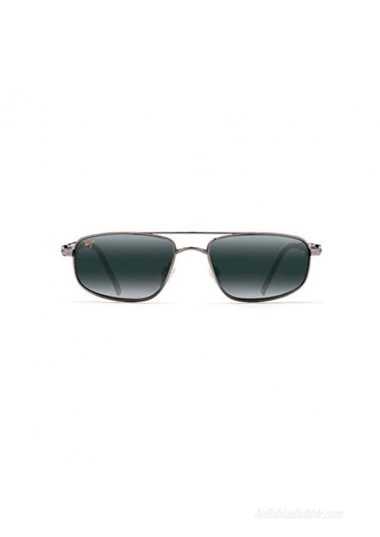 Maui Jim Men's's Kahuna w/ Patented PolarizedPlus2 Lenses Polarized Lifestyle Sunglasses  Gunmetal/Neutral Grey Polarized  Medium