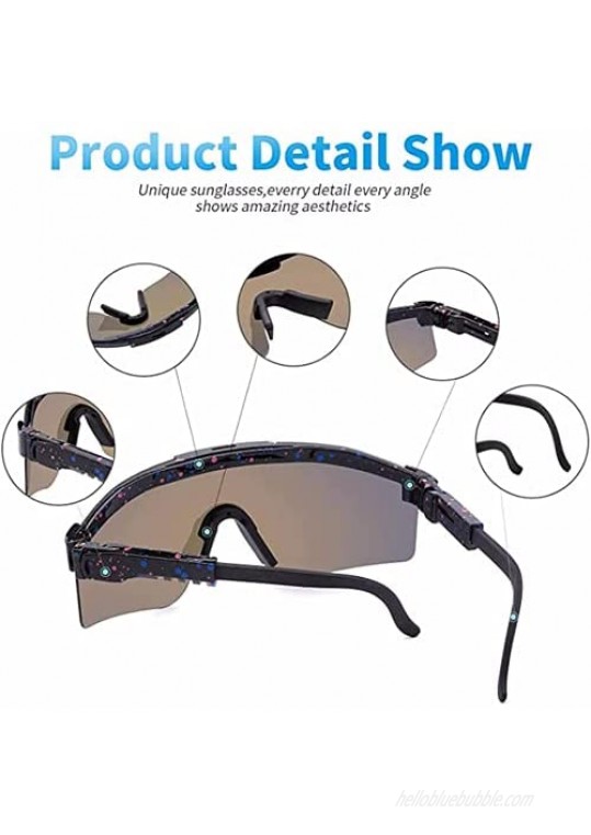 Pit Viper Sunglasses Outdoor Cycling Glasses UV400 Polarized Sunglasses for Women and Men Outdoor Fishing Baseball…