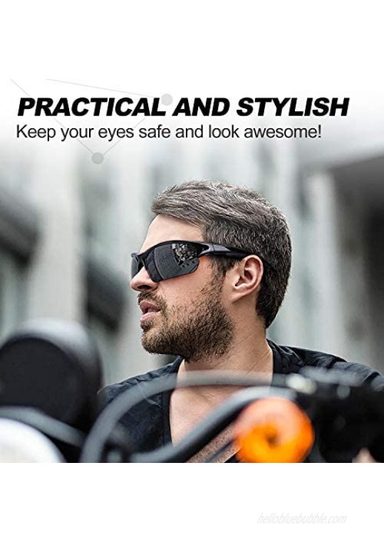 Polarized Sunglasses for Men Women - UV Protection TR90 Unbreakable Sports Sunglasses for Fishing Driving Cycling