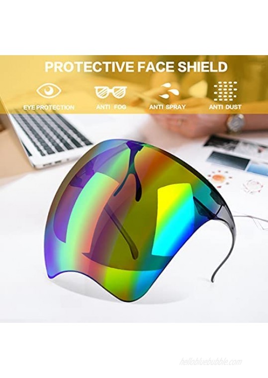 Qiaipo Goggle Sunglasses Visor Full Face Cover UV 400 for Men and Women