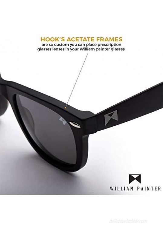 William Painter The Hook Titanium Polarized Sunglasses for Men and Women