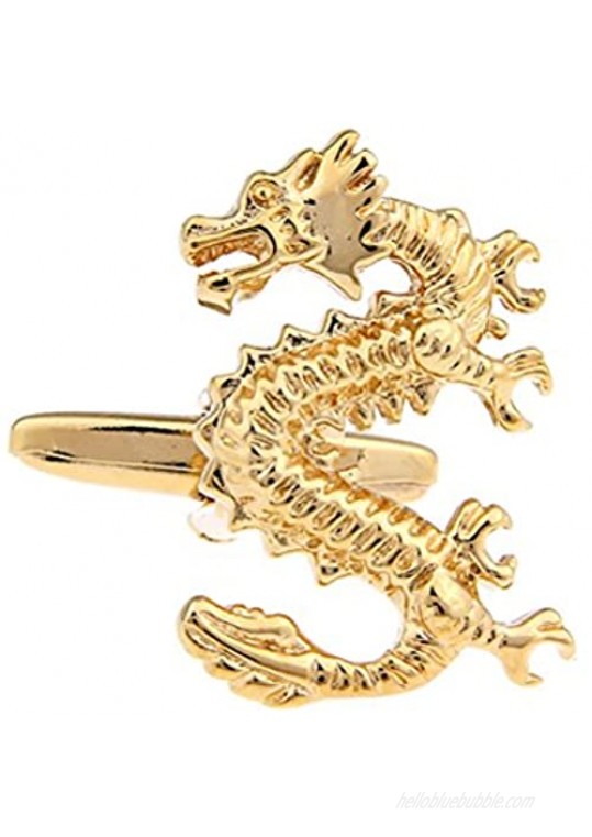 Chinese Dragon Symbol Character Cufflinks