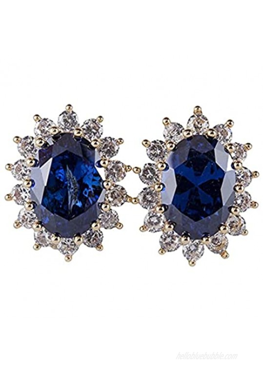 Luxury shirt cufflinks for men's Brand cuff buttons cuff links gemelos round Blue crystal wedding abotoaduras