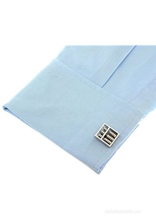 MRCUFF Abacus Really Moves Accountant CPA Pair Cufflinks in a Presentation Gift Box & Polishing Cloth