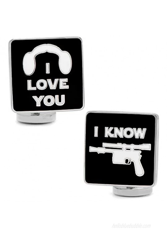 Star Wars I Love You I Know Icon Cufflinks  Officially Licensed
