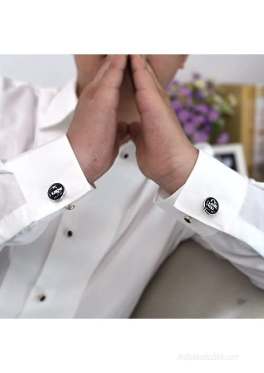ZUNON Camera Lens Cufflinks Digital DSLR Photographer Birthday Wedding Groom Groomsman Mens T-Shirts Cuff Links